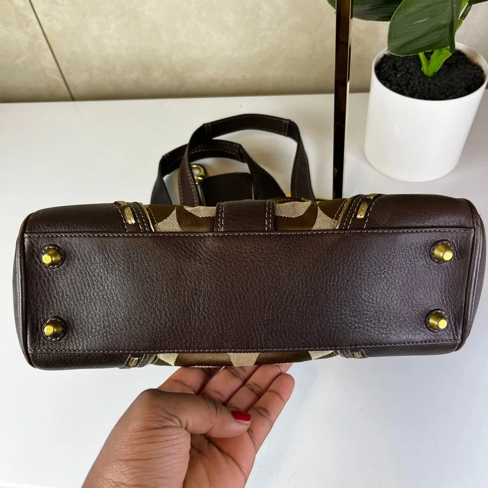 ♡ Coach Hamptons Horsebit Top Handle Bag F10313 ♡